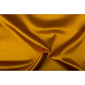 Satijn 15m rol - Goudgeel - 100% polyester