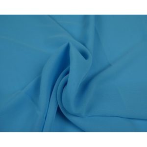Chiffon stof - Aqua blauw