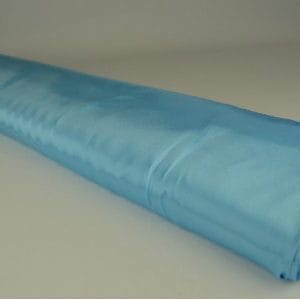 Satijn stof - Aqua blauw - Rol