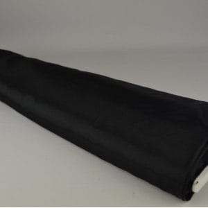 Satijn stof - Zwart - Rol