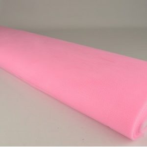 Tule stof - Baby roze - Rol