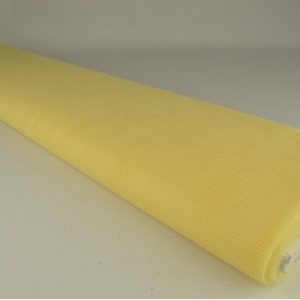 Tule stof - Licht geel - Rol
