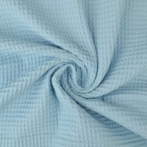Wafelstof - Baby blauw