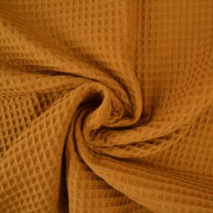 Wafelstof - Donker okergeel