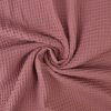 Wafelstof - Donker oud roze
