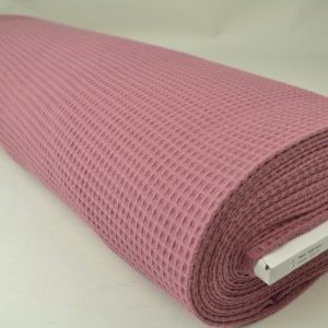 Wafelstof - Donker oud roze - Rol