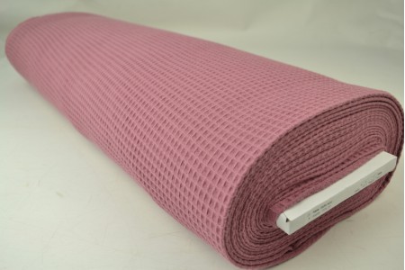 Wafelstof – Donker oud roze – Rol Wafelstof - Donker oud roze - Rol