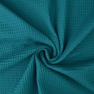 Wafelstof - Donker petrol