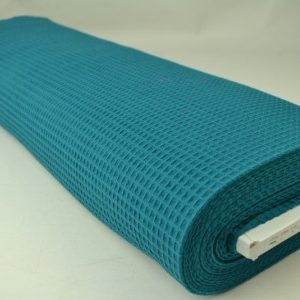 Wafelstof - Donker petrol - Rol