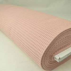 Wafelstof - Dusty roze - Rol