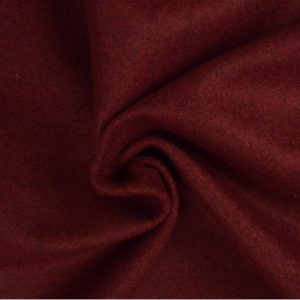 Wol stof - Bordeaux rood
