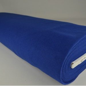 Wol stof - Kobaltblauw - Rol