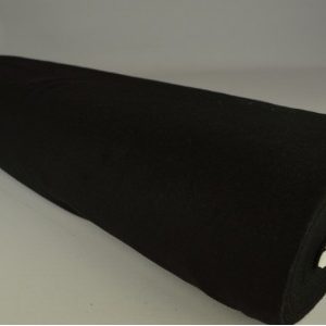 Wol stof - Zwart - Rol