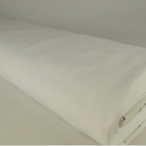 Brandvertragende texture stof - Wit - Rol