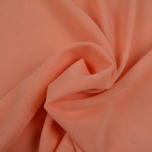 Chiffon stof - Zalmroze