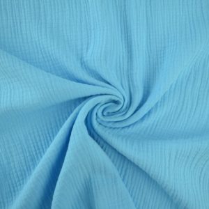 Double gauze - Aqua blauw