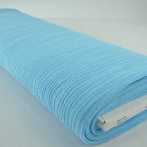 Double gauze - Aqua blauw - Rol