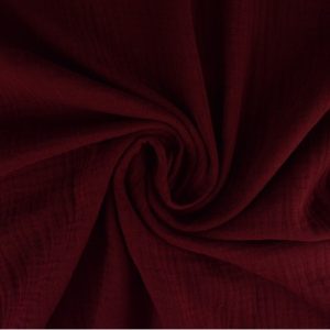 Double gauze - Bordeaux rood