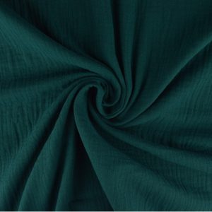 Double gauze - Donker petrol