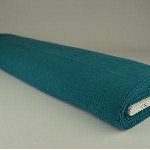 Double gauze - Donker petrol - Rol