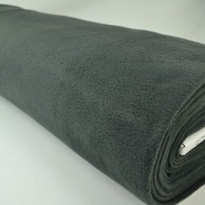 Fleece stof - Antraciet - Rol