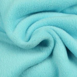 Fleece stof - Aqua blauw