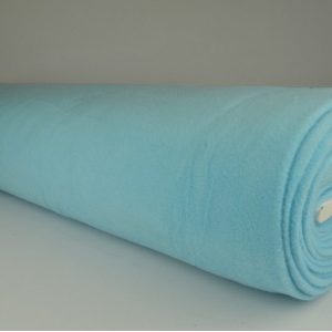 Fleece stof - Aqua blauw - Rol