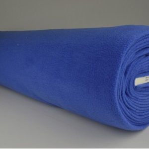 Fleece stof - Blauw - Rol