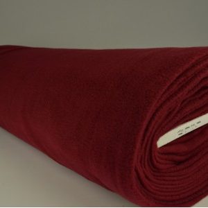 Fleece stof - Bordeaux rood - Rol