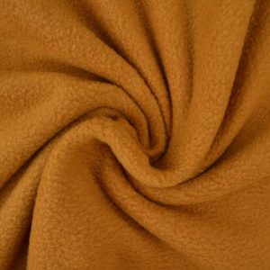 Fleece stof - Donker okergeel