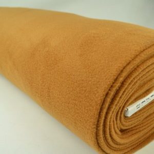 Fleece stof - Donker okergeel - Rol