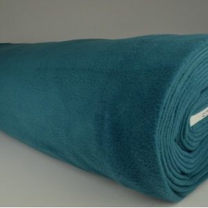 Fleece stof - Donker petrol - Rol