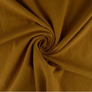 Gewassen katoen - Donker okergeel