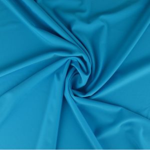 Lycra stof - Aqua blauw