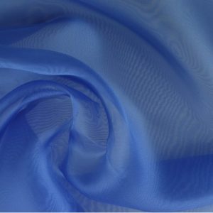 Organza stof - Blauw