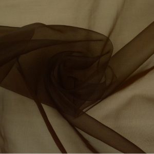 Organza stof - Bruin