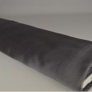 Organza stof - Donkergrijs - Rol