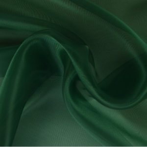 Organza stof - Donkergroen