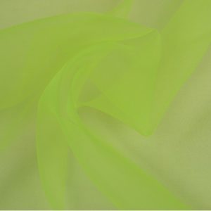 Organza stof - Limoengroen