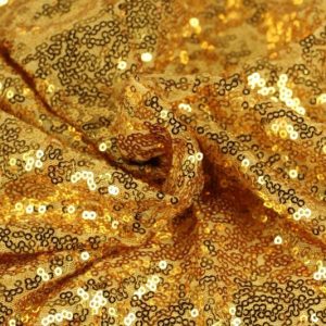 Paillettenstof - Goud