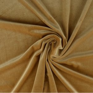Velvet stof - Beige