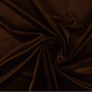Velvet stof - Bruin