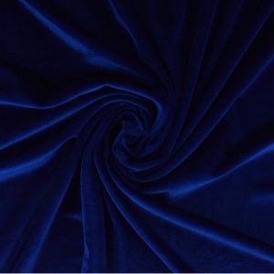 Velvet stof - Donkerblauw