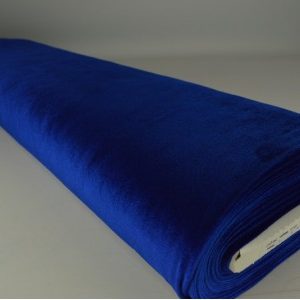 Velvet stof - Donkerblauw - Rol