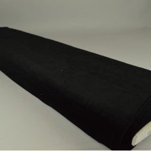 Velvet stof - Zwart - Rol