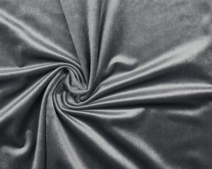 Fluweel stof - Middelgrijs