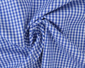 Boerenbont stof - Blauw 2,5mm geruit