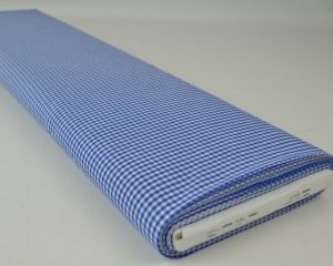 Boerenbont stof - Blauw 2,5mm geruit - Small - Rol