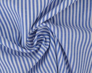 Boerenbont stof - Blauw 2,5mm gestreept