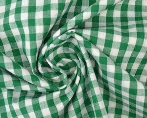 Boerenbont stof - Donkergroen 6,5mm geruit